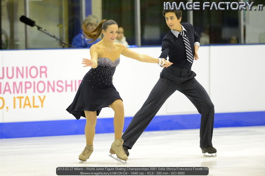 2013-02-27 Milano - World Junior Figure Skating Championships 0881 Sofia Sforza-Francesco Fioretti ITA